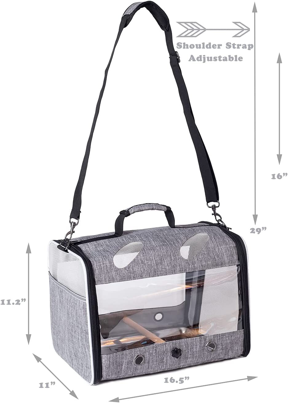 Bird Travel Carrier Backpack with Perch – Airline Approved