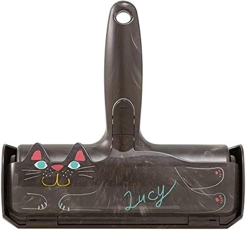 Self-Cleaning Pet Hair Remover Roller – Dog & Cat Lint Cleaner (Grey)