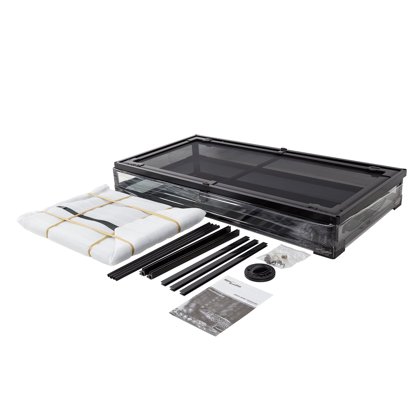 Repti-Zoo Glass Terrarium 36"×18"×18" (91×46×46 cm) – Black