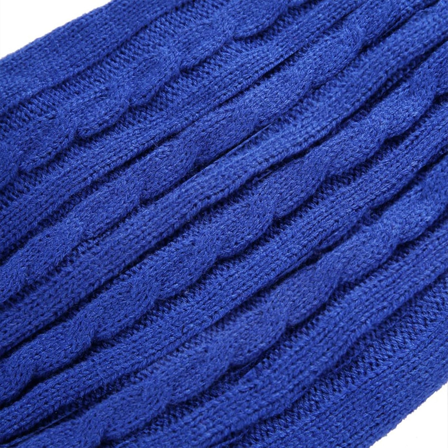 Knitted Dog Sweater for Small Dogs & Cats – Winter Warm Pet Sweatshirt (M, Dark Blue)