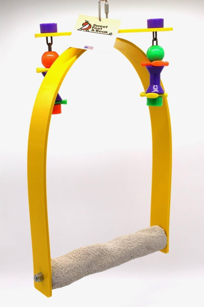 Whirly Bird Cage Toy for Large Birds – Interactive & Safe