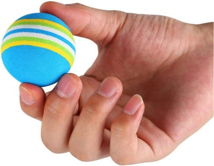 12-Pack Rainbow Cat Toy Balls – Soft EVA Foam Interactive Balls for Cats & Kittens (Ø 3.5 cm)