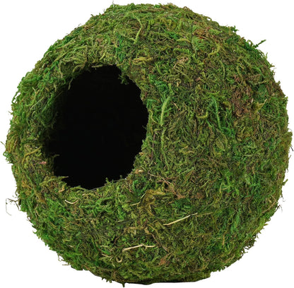 Reptile Moss Cave Hideout – Artificial Green Moss Shelter for Frogs & Snakes