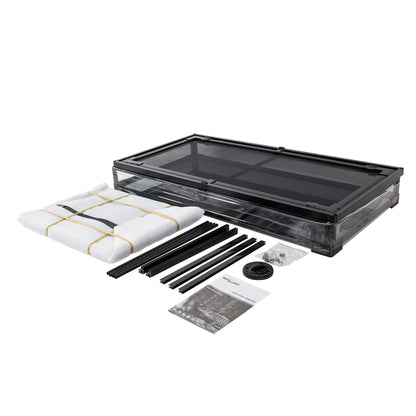 Repti-Zoo Glass Terrarium 36"×18"×18" (91×46×46 cm) – Black