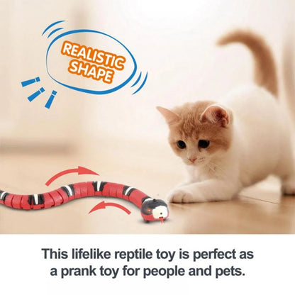 Electric Snake Cat Toy – USB Smart Sensing Simulator