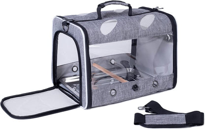 Bird Travel Carrier Backpack with Perch – Airline Approved