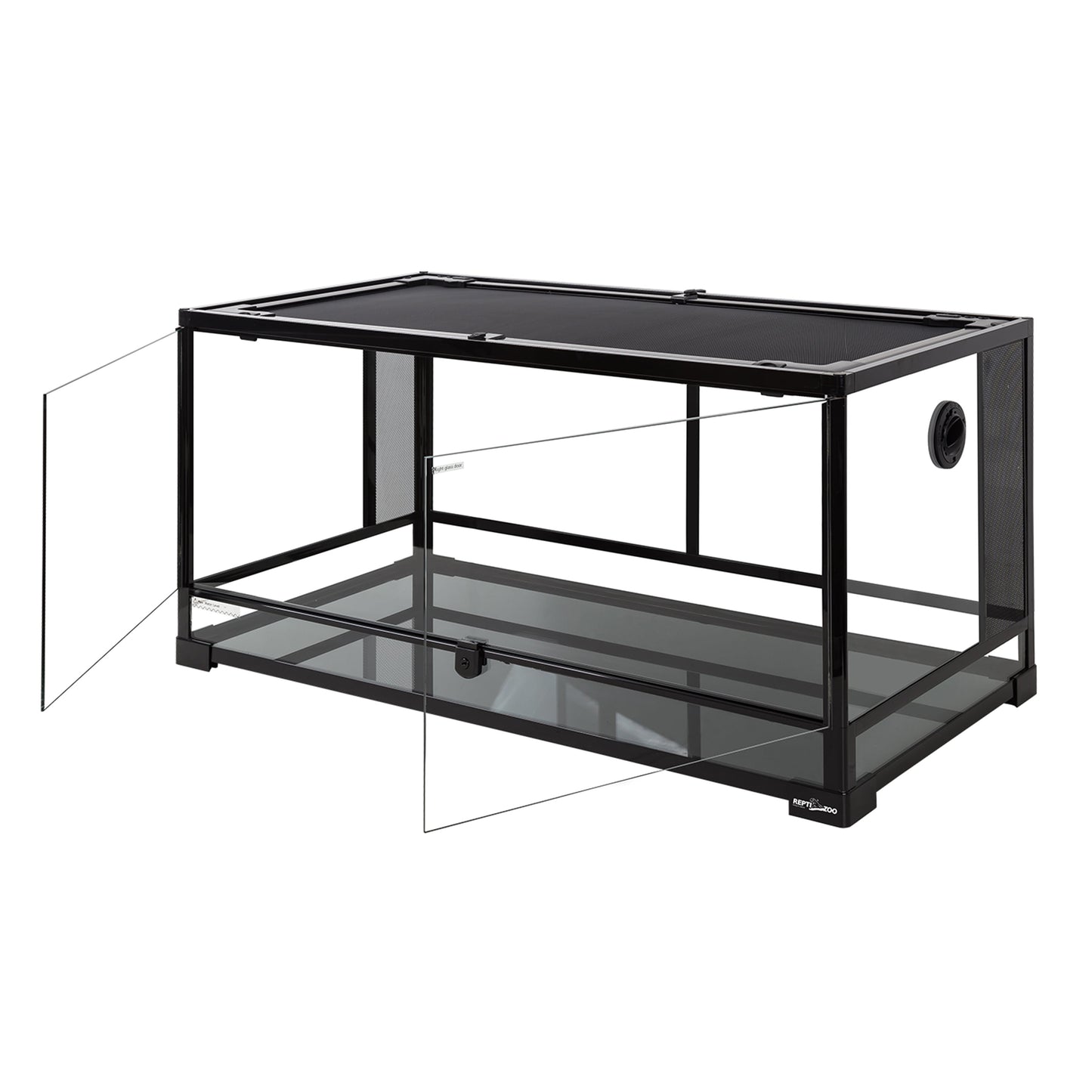 Repti-Zoo Glass Terrarium 36"×18"×18" (91×46×46 cm) – Black