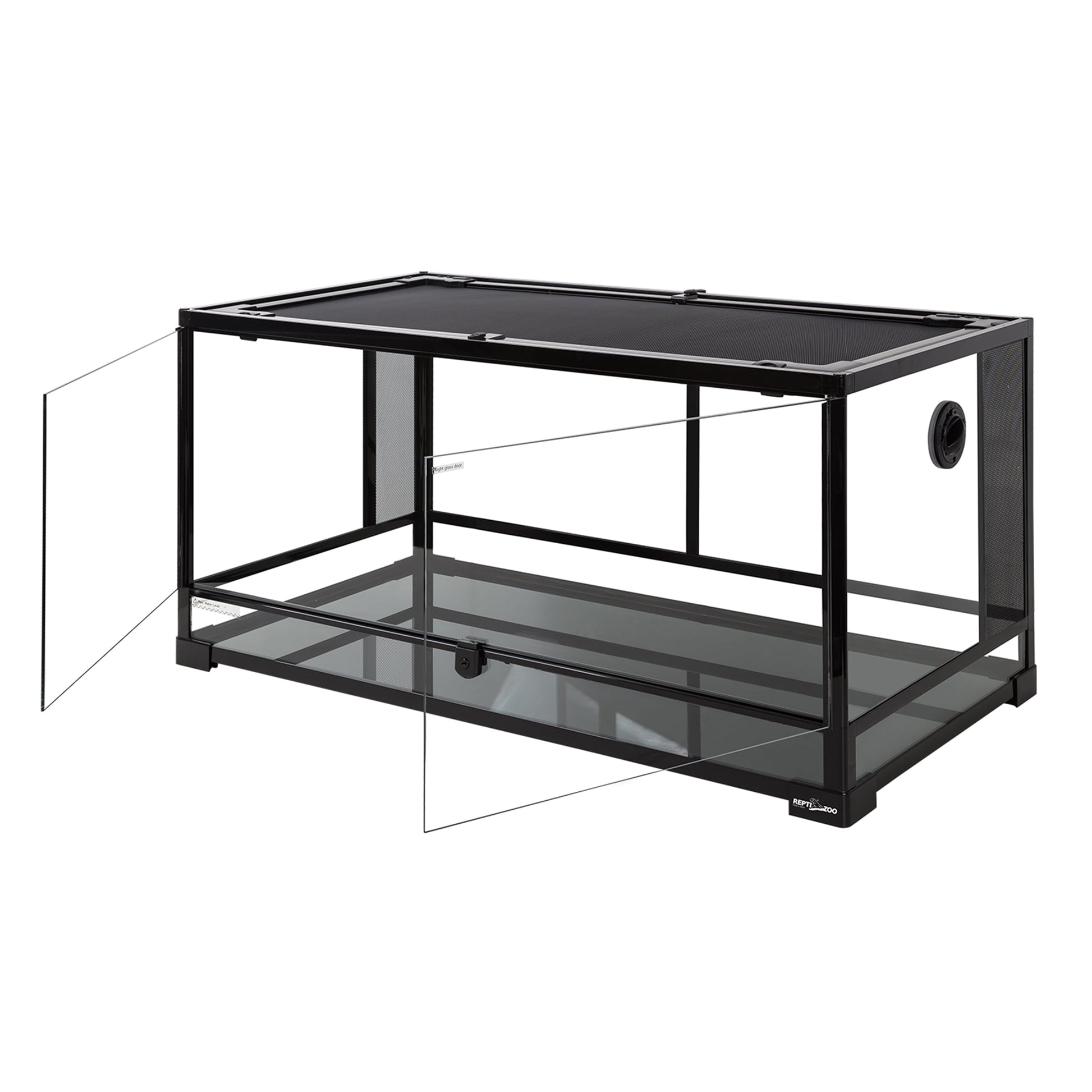 Repti-Zoo Glass Terrarium 36"×18"×18" (91×46×46 cm) – Black