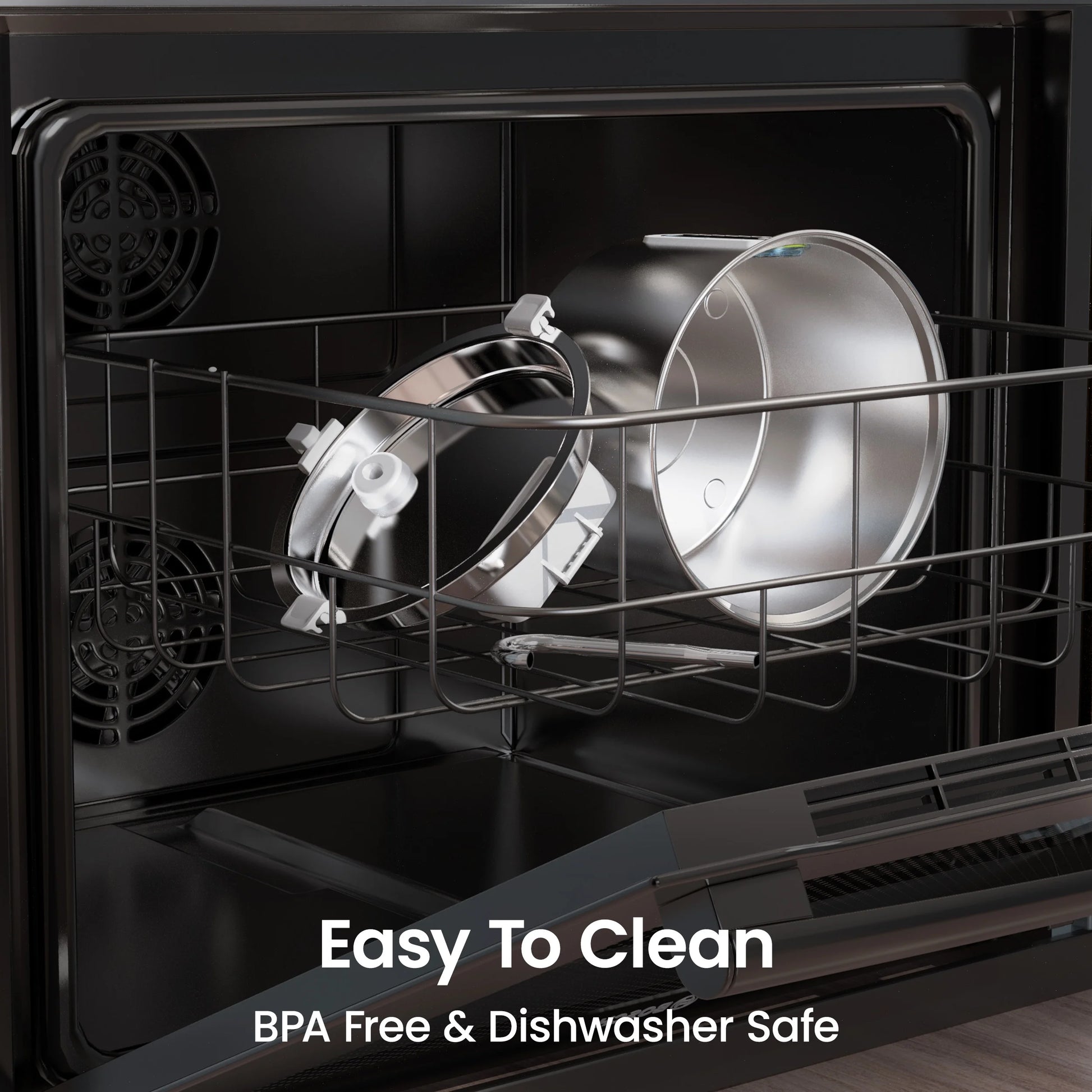 PWF-001 304 Stainless Steel Cat Water Fountain, 2L Water Fountains for Cats Indoor - Silver