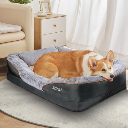 Orthopedic Memory Foam Dog Bed with Washable Cover – Large