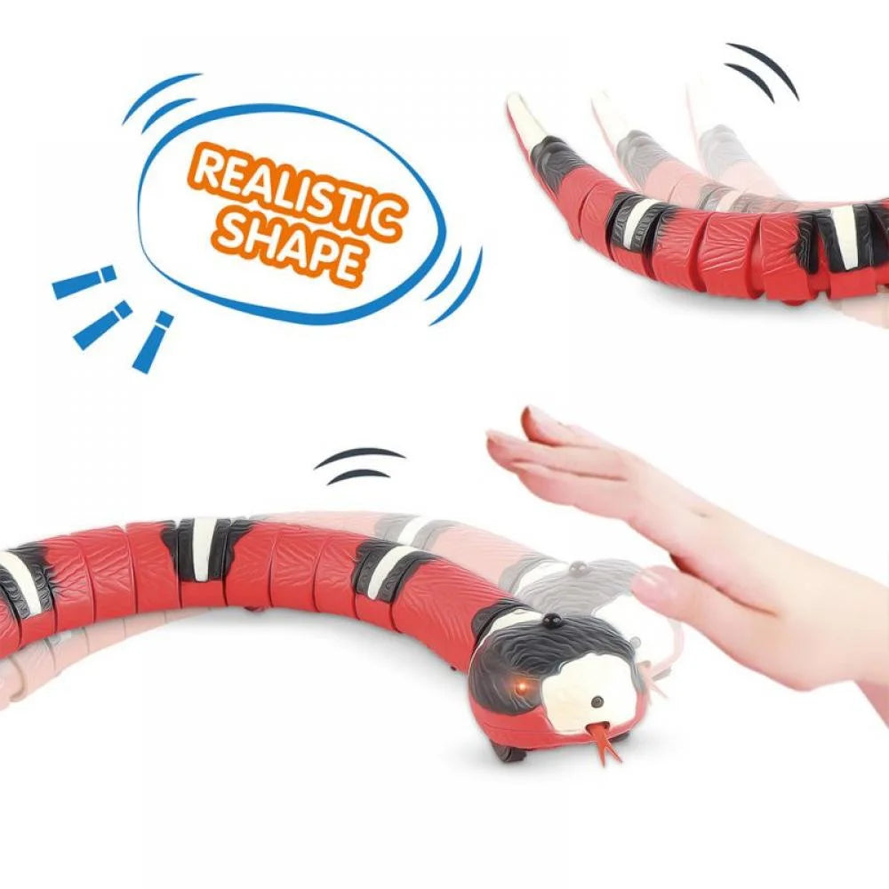 Electric Snake Cat Toy – USB Smart Sensing Simulator