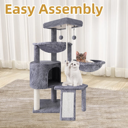 37.4" (95 см) Cat Tree – Tower with Scratching Posts & Condo