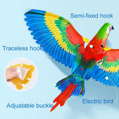 Electric Bird Teaser Toy for Cats – Interactive Parrot/Eagle