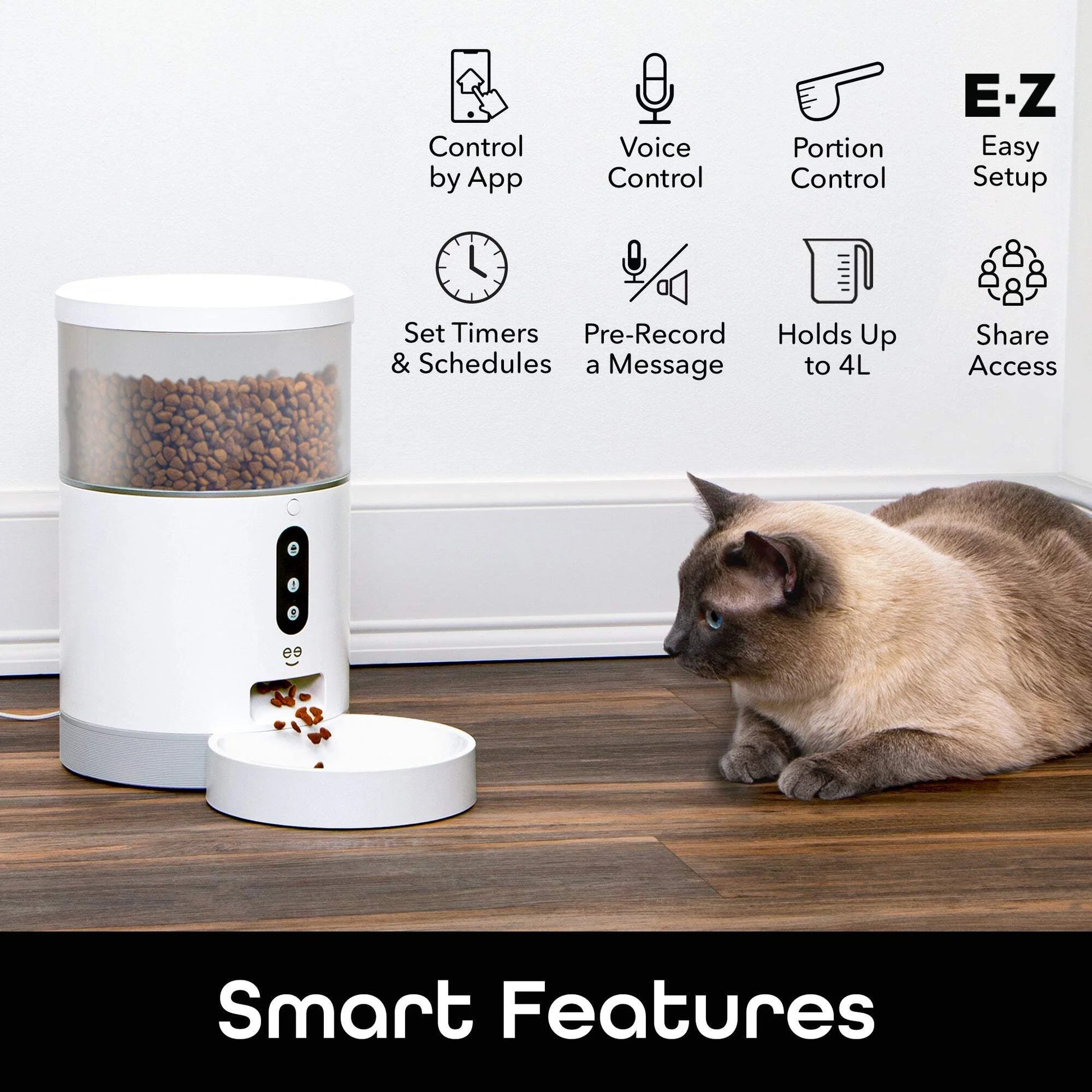 Petconnect Automatic Pet Feeder – 4L (4.0 L) for Dogs & Cats