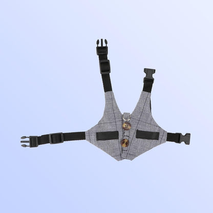 Adjustable Rabbit Harness & Leash Set – Formal Style for Small Pets (Size S)