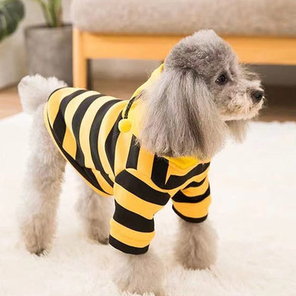 Pet Hoodie Sweater – Bee Costume for Dogs & Cats (Yellow, XL)