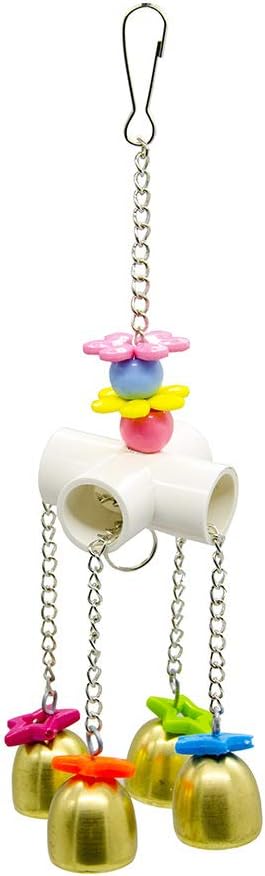 Colorful Bird Swing Toy with Bell for Parrots & Parakeets