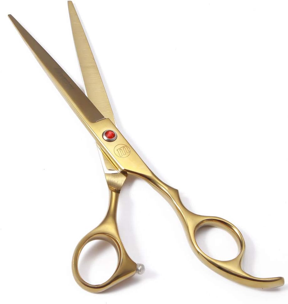 Dog Grooming Scissors Set 7"/8" (18/20 cm) – Curved, Thinning & Chunker Shears with Comb