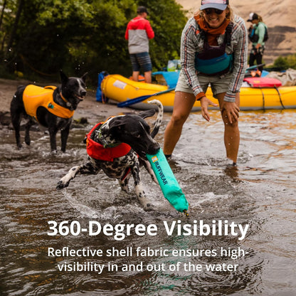 Dog Life Jacket Swim Vest – Adjustable Buoyancy with Handle & Reflective Trim (Blue Dusk, X-Small)