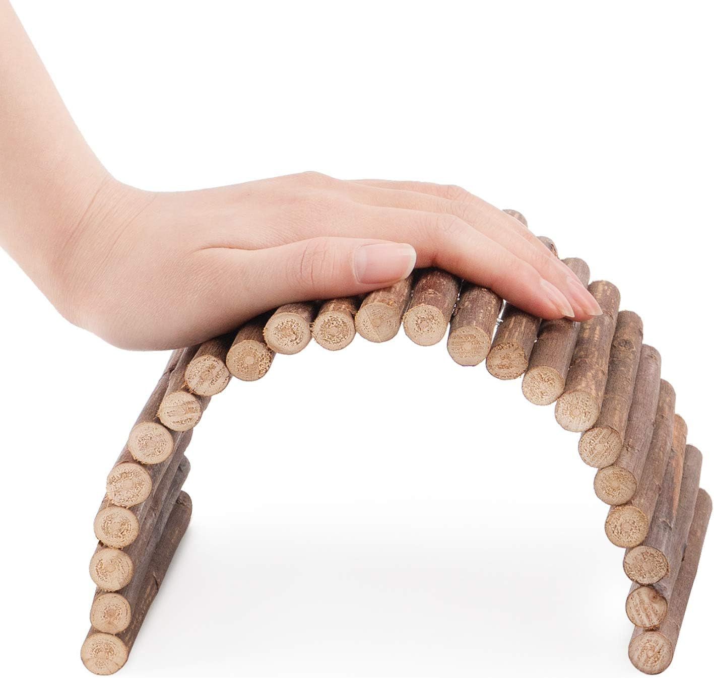 Wooden Ladder Bridge for Small Pets – Chew Toy 11.8" X 4.7" (30 × 12 cm)