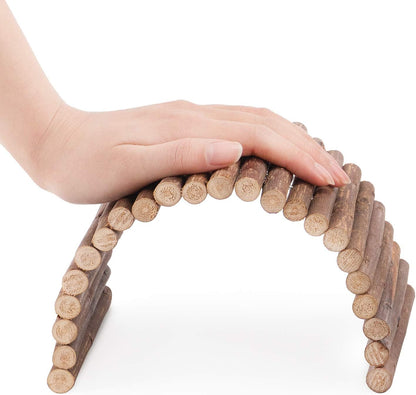 Wooden Ladder Bridge for Small Pets – Chew Toy 11.8" X 4.7" (30 × 12 cm)