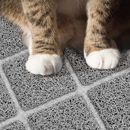 Cat Litter Trapping Mat with Waterproof Non-Slip Backing