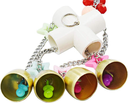 Colorful Bird Swing Toy with Bell for Parrots & Parakeets