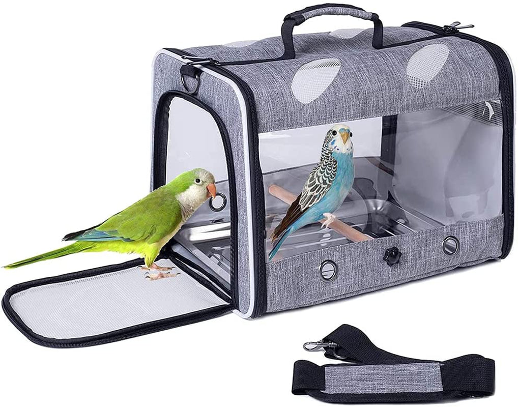 Bird Travel Carrier Backpack with Perch – Airline Approved