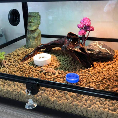 Artificial Reptile Terrarium Plant with Base – Purple