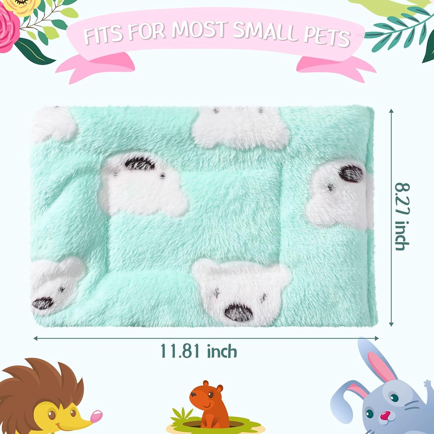 Guinea Pig & Rabbit Warm Bed Mats Set (2 pcs)
