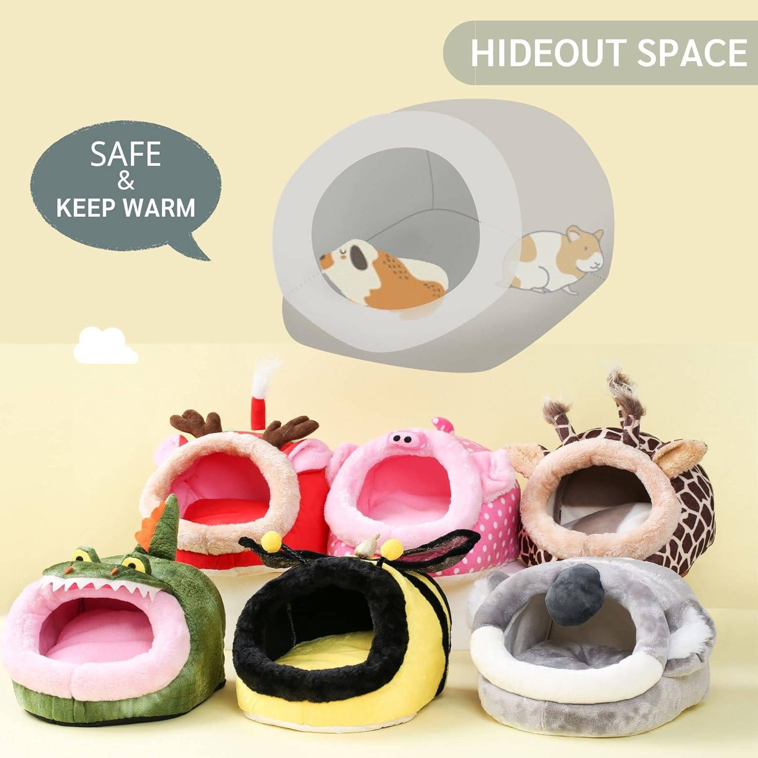 Hedgehog Warm Bed & Sleeping Bag – Cozy Cage Accessory