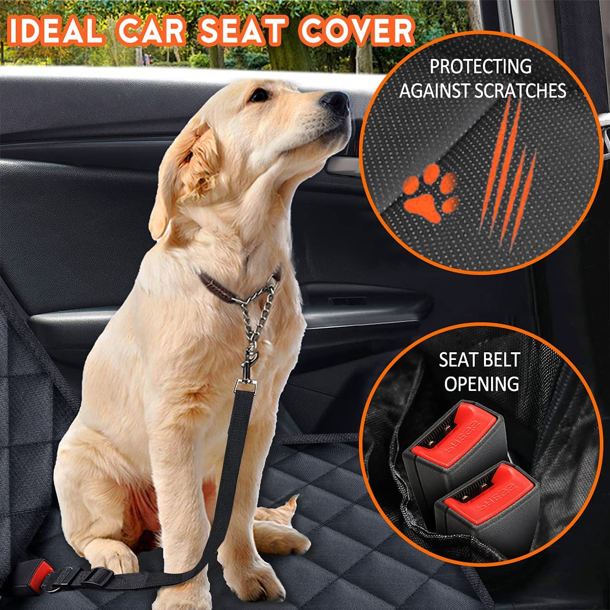 Waterproof Dog Car Seat Cover | Keep Your Car Clean & Pet Comfortable | BALTCROW