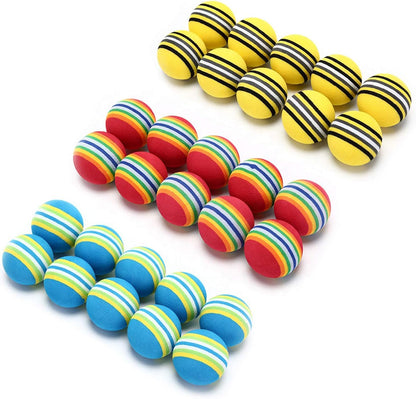 12-Pack Rainbow Cat Toy Balls – Soft EVA Foam Interactive Balls for Cats & Kittens (Ø 3.5 cm)