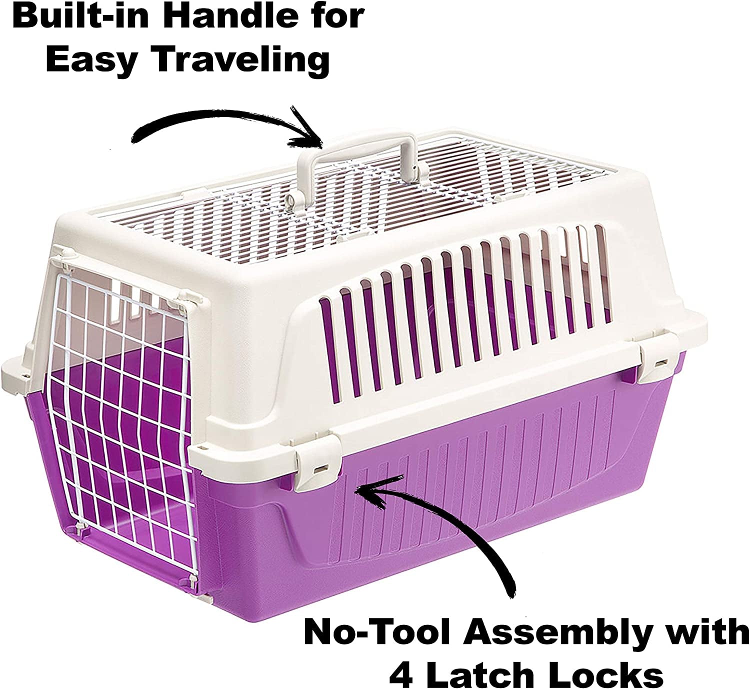 Atlas Pet Carrier for Cats & Small Pets – Top & Front Door Access