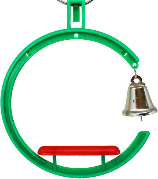 Bird Swing Toy for Parakeets & Cockatiels (Green)