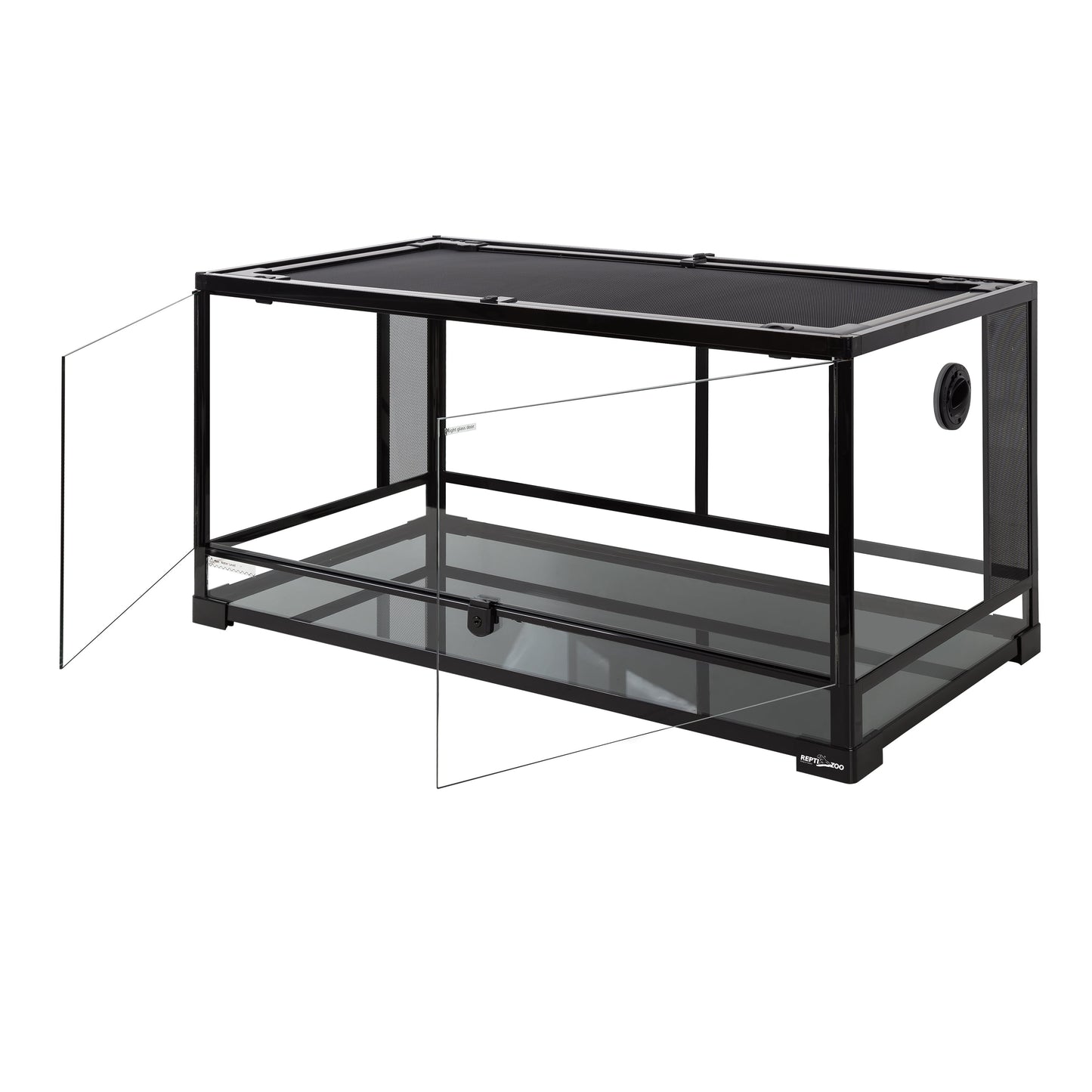 Repti-Zoo Glass Terrarium 36"×18"×18" (91×46×46 cm) – Black