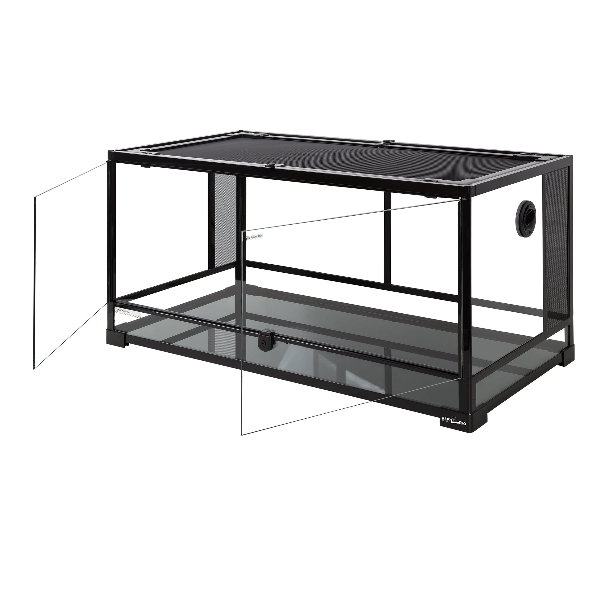 Repti-Zoo Glass Terrarium 36"×18"×18" (91×46×46 cm) – Black