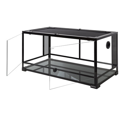 Repti-Zoo Glass Terrarium 36"×18"×18" (91×46×46 cm) – Black