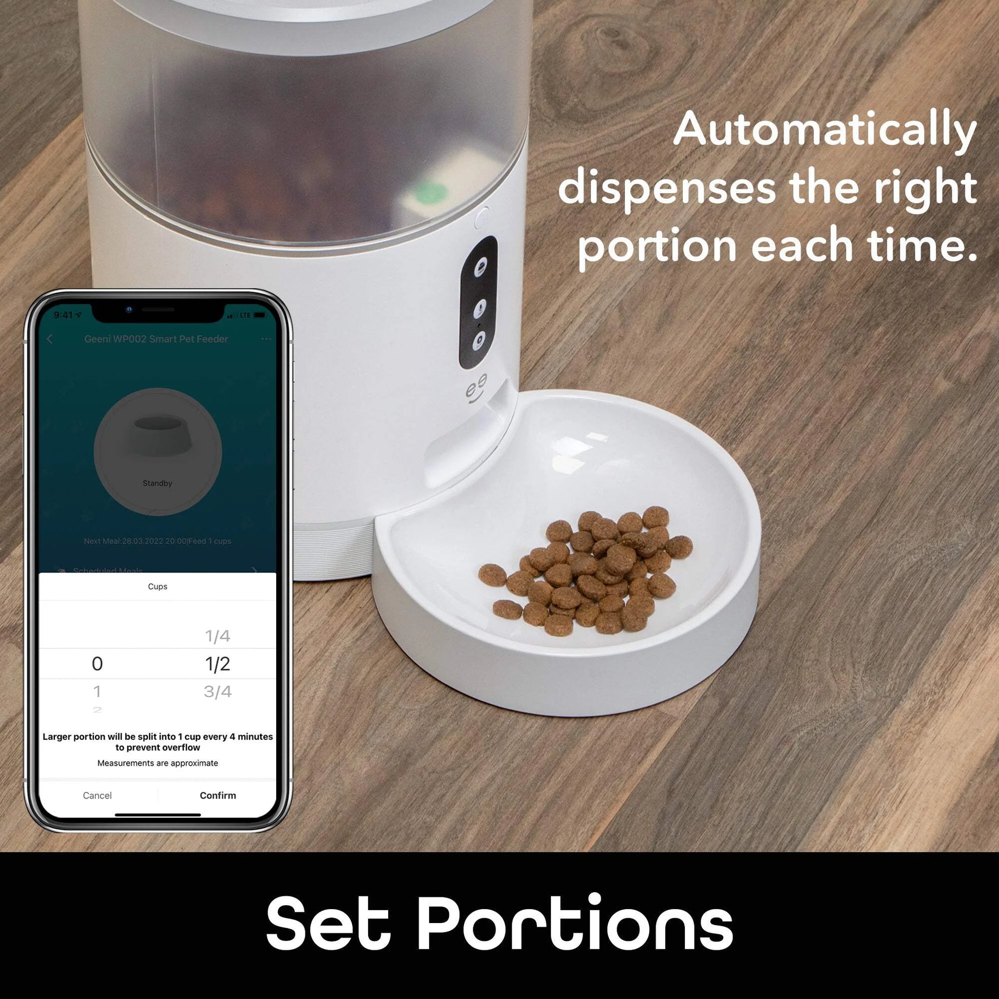 Petconnect Automatic Pet Feeder – 4L (4.0 L) for Dogs & Cats