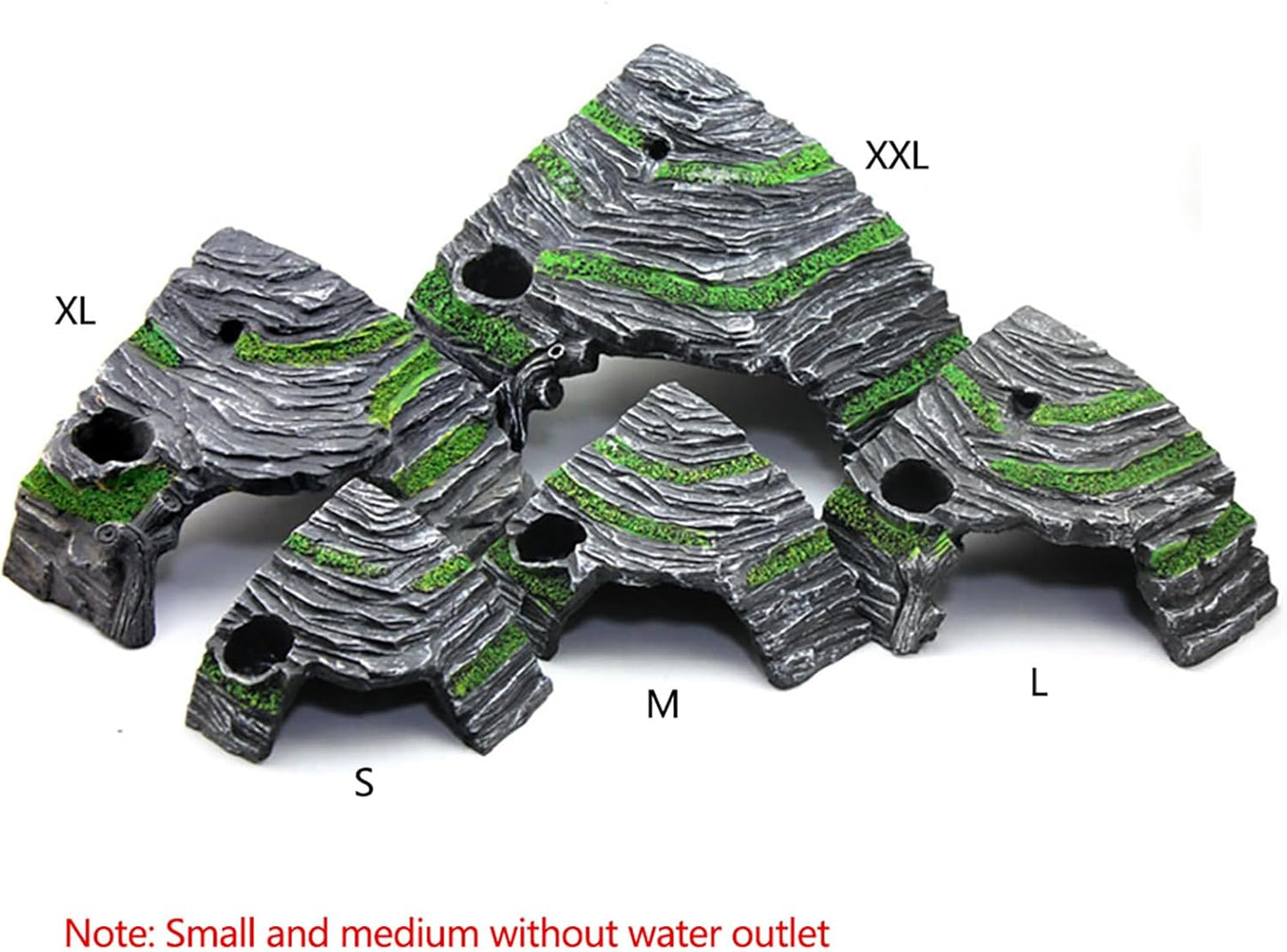 Reptile Hideout Cave & Basking Platform – Resin Rock Shelter