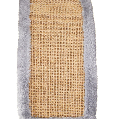 Deluxe Jute Cat Scratching Post with Arch Massager, 17" (43.2 cm), Gray