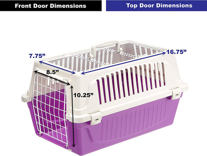 Atlas Pet Carrier for Cats & Small Pets – Top & Front Door Access