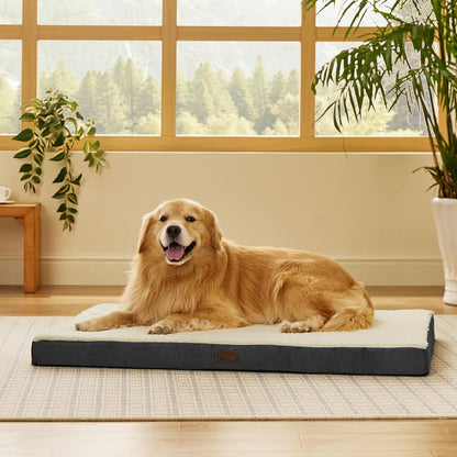 XL Orthopedic Dog Bed with Washable Cover (100 lbs/45 kg)