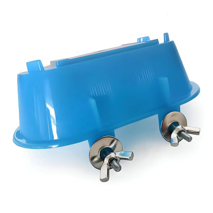 Hanging Bird Bath Bowl with Mirror – Parrot & Budgie Cage Toy