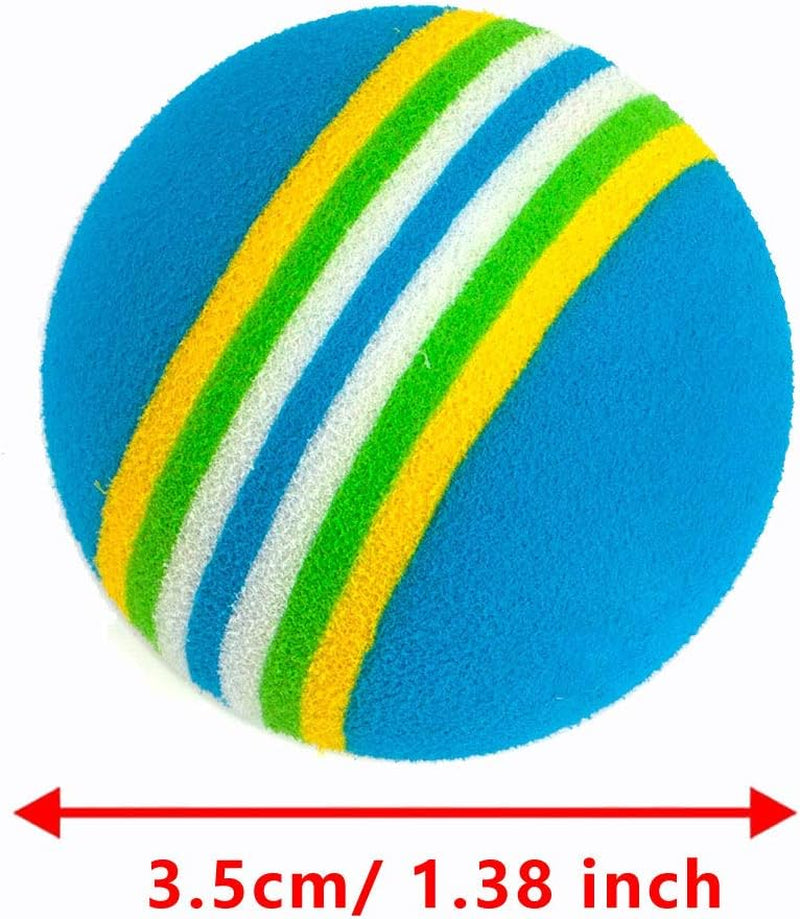 12-Pack Rainbow Cat Toy Balls – Soft EVA Foam Interactive Balls for Cats & Kittens (Ø 3.5 cm)