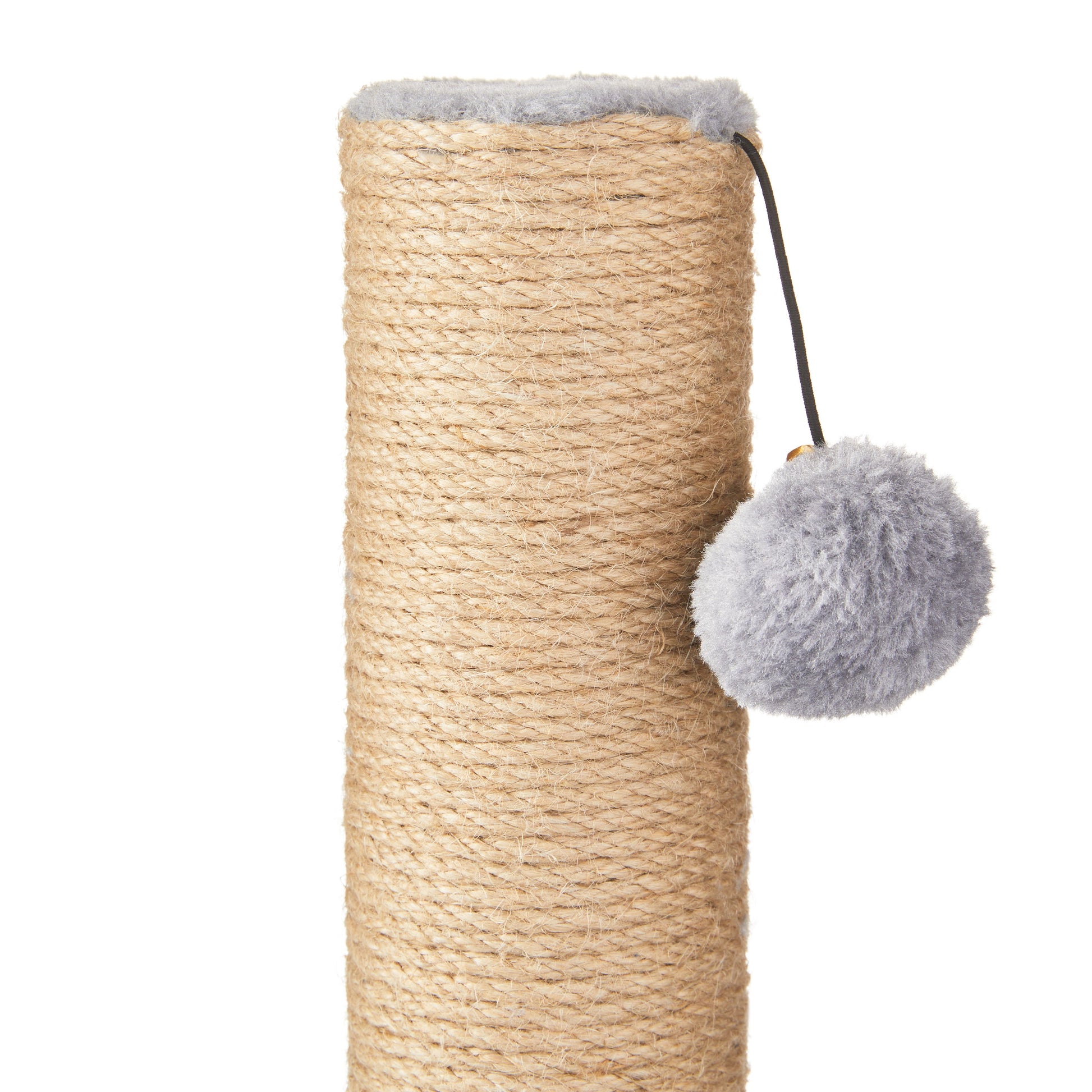 Deluxe Jute Cat Scratching Post with Arch Massager, 17" (43.2 cm), Gray