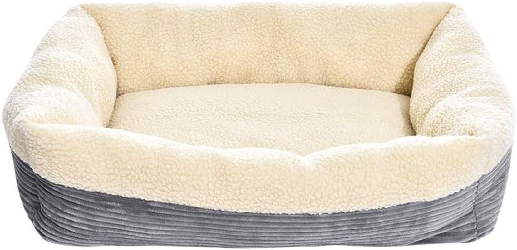 Self-Warming Pet Bed, Washable 24" x 20" x 7" (61×51×18 cm), Gray