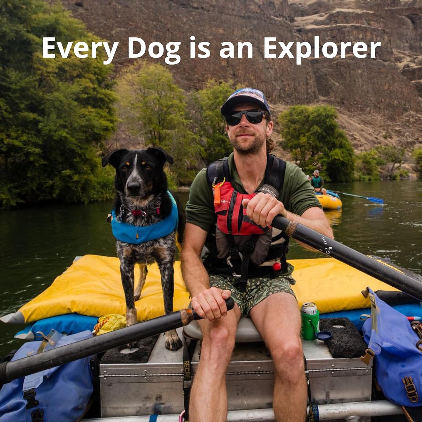 Dog Life Jacket Swim Vest – Adjustable Buoyancy with Handle & Reflective Trim (Blue Dusk, X-Small)