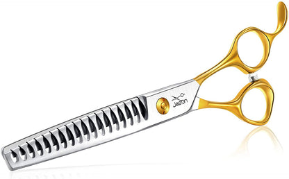 7.5" (19 cm) Pet Grooming Chunker Shears – 18-Tooth Thinning Scissor for Dogs & Cats