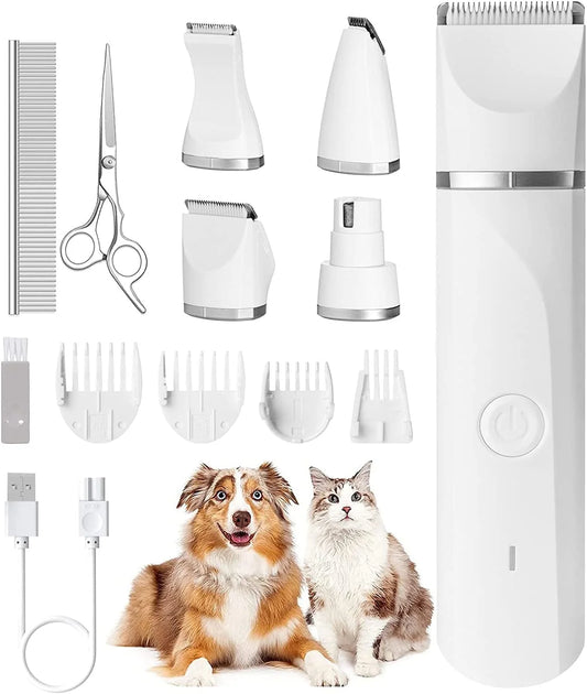 Rechargeable Low-Noise Dog Clippers | Grooming Kit